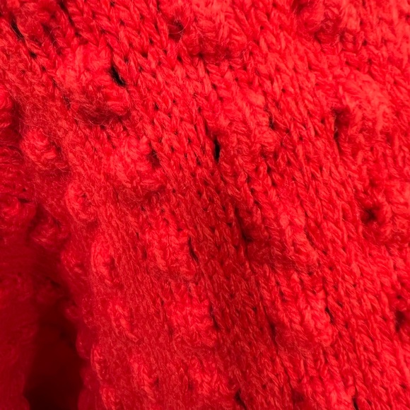 Lego Red Chunky Knit Cardigan Sweater - Picture 4 of 8